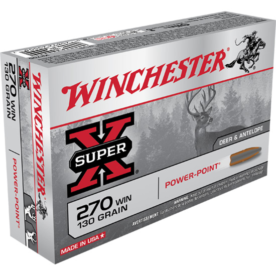 WIN SUPER-X 270WIN 130GR POWER POINT 20/10 - Ammunition